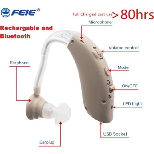 Bluetooth Digital Hearing Aid Rechargeable Hearing Aids For The Elderly Hear Clear Ear Amplifier Compared To Siemens New S-25A