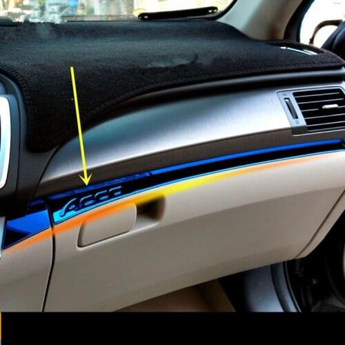 Stainless Steel Center Console Instrument Copilot Decorated Mouldings For Honda Accord 9/9.5 Gen AA706