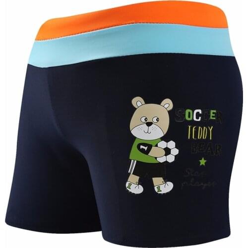 Boys Swimwear Kids Cartoon Bear Swimming Trunks Cute Girls Children Wear Summer Beach Swimwear
