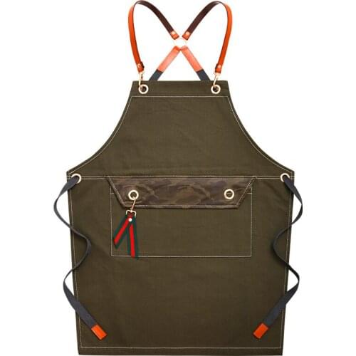 Denim Apron Kitchen Florist Barista Milk Tea Shop Barber Mens and Womens Workwear