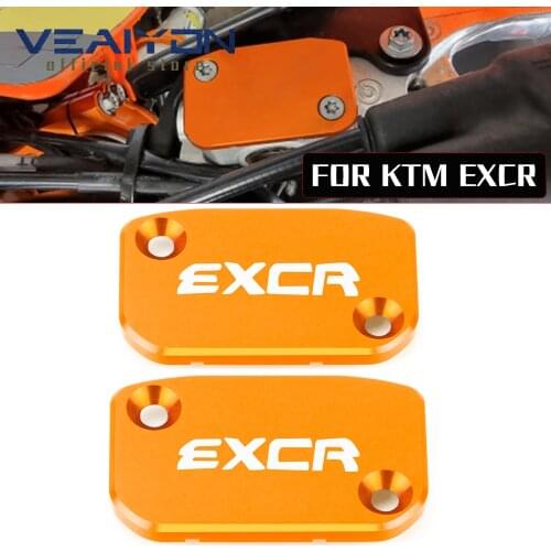 EXCR 530 2008 For KTM 450 EXC-R 2008 CNC motorcycle accessories EXC R left and right Brake Clutch Fluid Reservoir Cover Cap