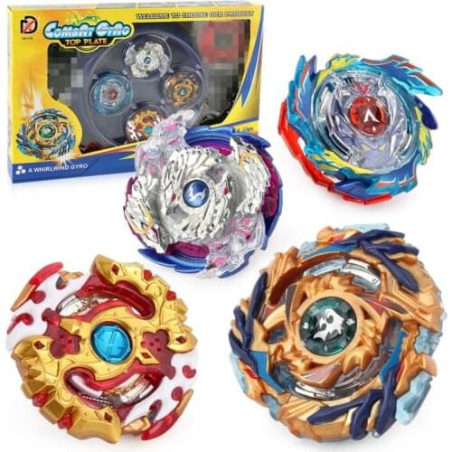4PCS Boxed Spinning Top Burst 4D Set With Launcher Arena Metal Fight Battle