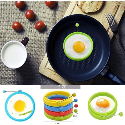 Pancake Egg Mold Silicone Egg Frying Rings Fry Fried Poacher Mould Perfect For Pancakes Ring Creative Shape