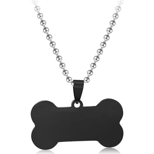 2021 Hot Sale Fine Jewelry Crystal from Swarovskis 3 Colors Stainless Steel Bone Glossy Metal Pendant Necklace Fit Unisex