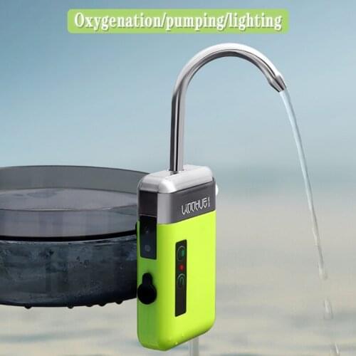Fishing Oxygen Pump Water Absorber Accessories 3 Modes Small Portable Smart Durable Automatic Induction LED Lighting 2020 New