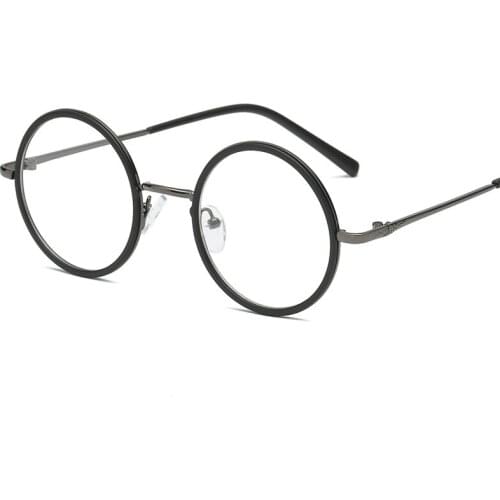 Round Glasses Frame Men Women Vintage Nerd Eyeglasses Man Small Retro Spectacles Fake Eyewear for Optic Myopia Lens
