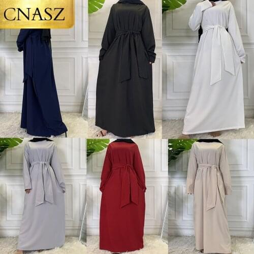 New Fashion Middle East Maxi Long Sleeve Plus Size Modern Kaftan Islamic Clothing Muslim Women Dresses Elegant Sample Dress