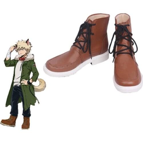 Anime My Hero Academia Cosplay Shoes Bakugou Katsuki Cosplay Shoes Halloween Party Boku no Hero Academia Daily Leisure Shoes