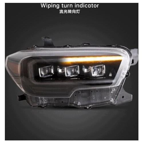 FIT FOR TACOMA HEADLIGHTS 2014-UP Three lenses running LED light