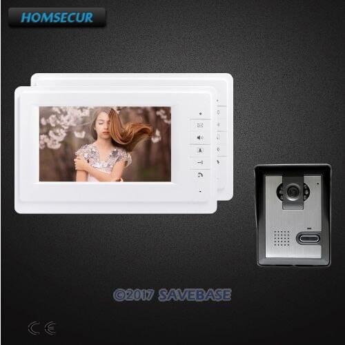 HOMSECUR 7" Wired Video Door Entry Security Intercom with Mute Mode for Home Security