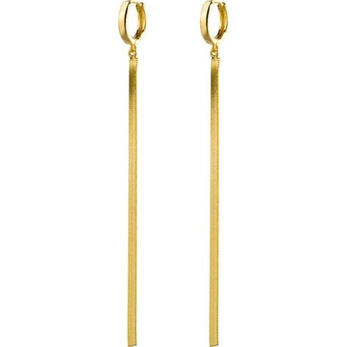 Aide 925 Sterling Silver Snake Chain Hoop Earrings for Women Fashion Animal Snake Shaped Gold Silver Earrings Silver 925 Jewelry