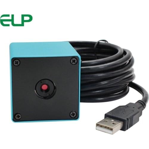 Blue color 42x42x42mm box MJPEG and YUY2 mini cctv box endoscope HD 5MP usb camera Auto focus
