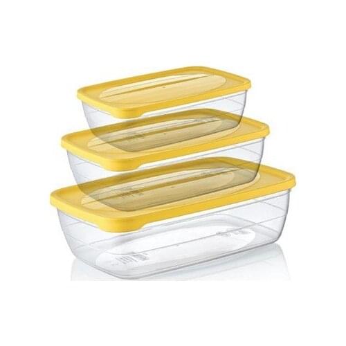 Modern Hobby Life Plastic 3 Pcs Trend Storage Container (0,3 + 0,6 + 1,2Lt) organizer storage box органайзер rangement коробка для хранения