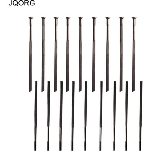 20 PCS A Lot Aero1423 Pillar Racing Spokes Straight Pull Head Flat Body Black Color Road Bicycle Spokes With OXIDE Technical