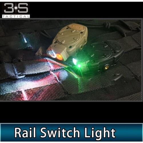 Tactical Airsoft Mini Helmet Light Green Red IR Hunting Survival Light White Helmet Flashlight For 20mm Rail