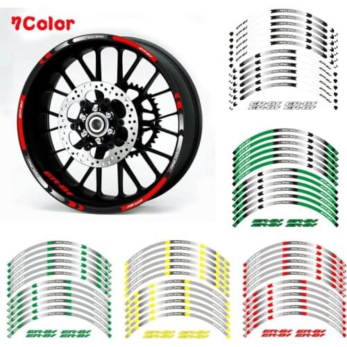 High quality ER-6f Motorcycle wheel decals Reflective stickers rim stripes For Kawasaki ER-6F Contour reflective applique