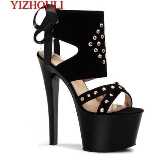 2018 women in the summer of gladiator peep-toe platform style with 17 cm high-heeled sandals