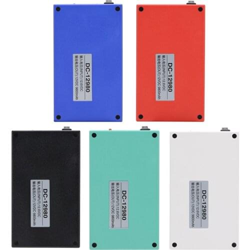 10pcs/lot Portable DC 12V 9800mah Rechargeable Li-ion Battery Lithium-ion Batteries Pack for CCTV Camera DC-12980
