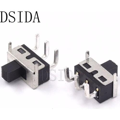 10Pcs SS12D11G5 SS12D06 Toggle Switch 5Pins Straight Feet Handle High 5mm Spacing Of 4.7mm 3A 250V SS12D11 power switches