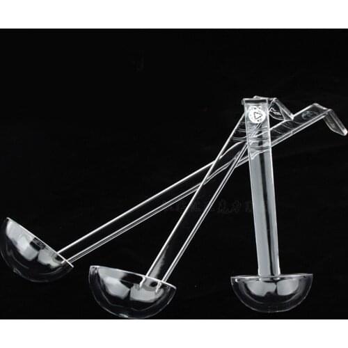 3pcs Punch Serving Ladle Clear Hard Acrylic Ladle Long Handle Spoons for Soup Cooking Stirrer Kitchen Tools