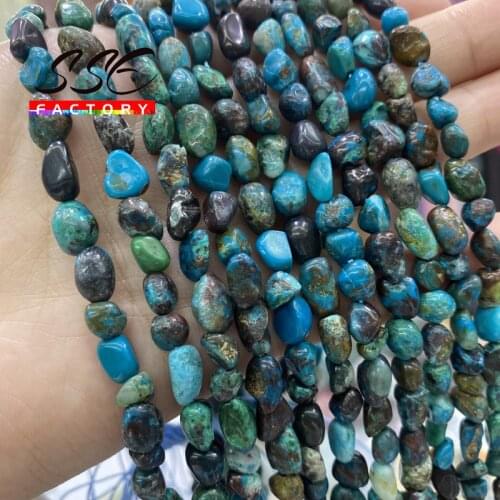 6-8mm Natual Irregular Phoenix Turquoises Stone Beads Smooth Loose Spacer Bead For Jewelry Making DIY Bracelet Accessories 15