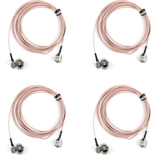 Artudatech 4Pcs SC-316 SC316 5M Antenna Extension Cable For Car Radio TM-261 For Kenwood For Yaesu FT-1802 FT-1807 For ICOM