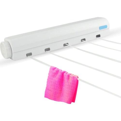 Automatic Retractable Clothesline Drying Rack Convenience Clothes Dryer For Indoor Outdoor Laundry Storage & Organization LBS
