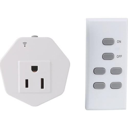 Wireless Remote Control Outlet ESPLENTY 433Mhz Smart Home Remote Control Set （1 Electrical Outlets + 1 Remote
