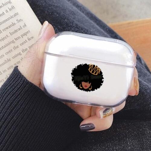 Black Girl Afro Art Cover For AirPods Pro 3 Air Pods Case Earphone Accessories TPU Protector Airpods3 Case