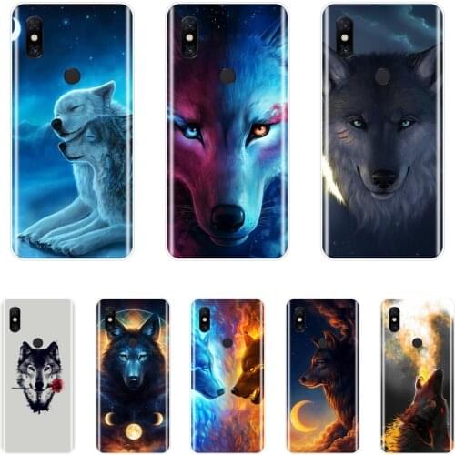 Cool Wolf Soft Silicon Case For Xiaomi Mi Note 1 2 3 Pattern Painting Phone Cases For Xiaomi Mi Max Mix 1 2 2S 3 Back Cover