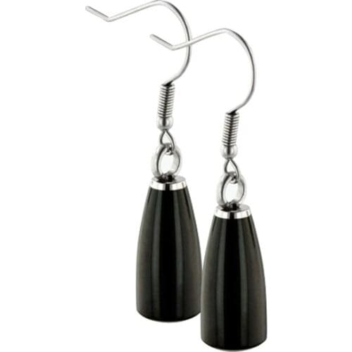 Black pendientes tear drop Earrings Stainless Steel Keepsake Memorial ashes Urn Jewelry water drop earrings custom making