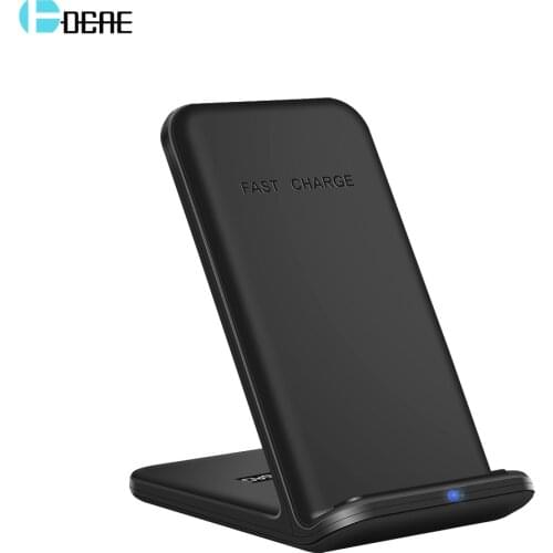 DCAE Quick Charge Stand 15W Wireless Charging Phone Holder For Samsung S20 S10 iPhone 12 11 Pro XS X XR 8 Type C QI Fast Charger