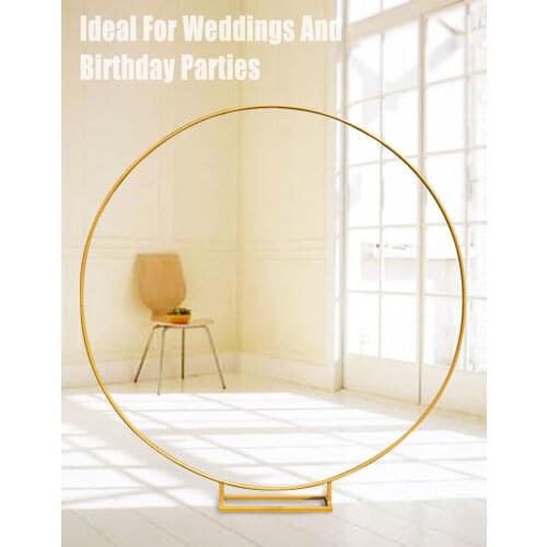 Circle Wedding Arch Background Mariage Birthday Party Decoration Balloon Shelf DIY Iron Round Backdrop Stand For Flower Frame