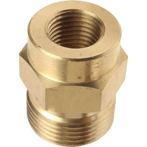 2Pcs Brass Washer Adaptor Foam Lance Adapter Coupler 1/4 F - M22 for High Pressure Water Tools