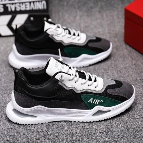 Men Dress Shoe Pump Flat Running Shoe Creeper Lace Rubber Solid Spring and Autumn 2020 Men Shoes Zapatos Mujer