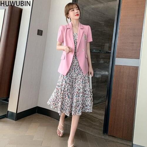2021 Summer New Short Sleeve Womens Lapel Design Small Thin High-End Atmosphere Show Temperament Fashion Suit Coat