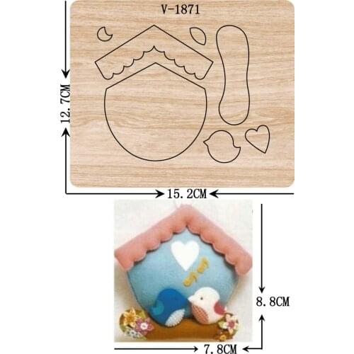 New house wooden dies cutting dies for scrapbooking Multiple sizes V-1871