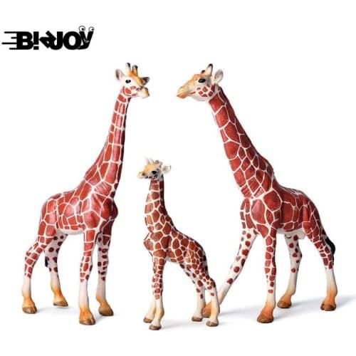 New Wildlife Giraffe Model Simulation Solid Static Deer Ornaments Childrens Gift PVC Educational Toys for Child Kid