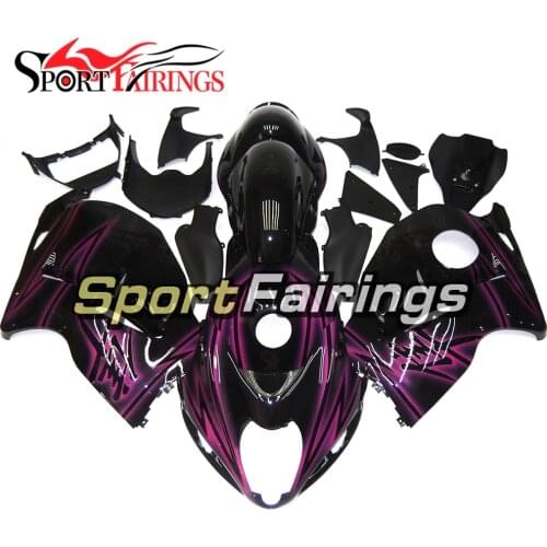 ABS Fairings For Suzuki GSXR1300 Hayabusa 97 - 07 1997 1998 2005 2006 2007 Motorcycle Fairing Kit Bodywork Black Purple Flames