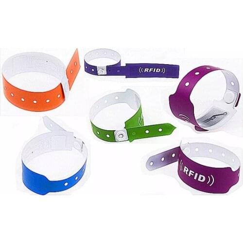 Disposable Baby patient Hospital ID UHF RFID Paper PVC reusable silicon rfid uhf Wristband tag for school Hospital sports race