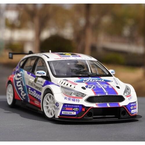 Original Factory 1:18 Changan Ford Focus Diecast Rally Car Model for Gift, Collection