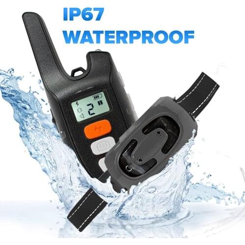 Anti Bark Pet Dog Training Electric Shock Collar 1500ft Remote Waterproof&Rechargeable with LCD Display Shock Vibration Sound