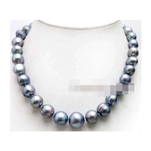 SALE Big 9-10mm Natural White Round freshwater PEARL 17" Necklace