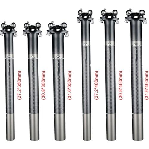 Carbon Seatpost Mountain Bike 31.6/30.9mm Road bike Seat post 27.2mm MTB Carbon fiber seat tube Offset 20mm