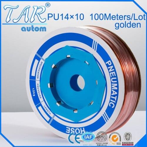 PU Tube 14mm*10mm (100meter/roll) pneumatic tubes pneumatic hoses Polyurethane tube plastic hose air hose PU pipegolden