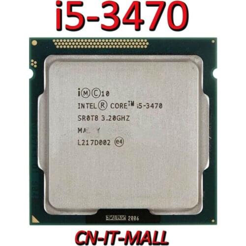 Intel Core i5-3470 CPU 3.2GHz 6MB Cache 4 Core 4 Threads LGA1155 Processor