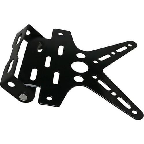 New Black Motorcycle Adjustable License Plate Holder Mount Tail Rear Bracket 964B