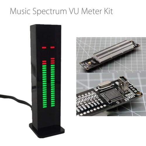 SMD Soldered Version Dual Channel Binaural 30 Segment LED Music Spectrum VU Meter semi-finished