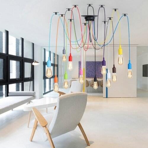 Modern Colorful Pendant Light Nordic design lamp Indoor Dining Room Decoration Lighting Lamp Childrens Room Living room Bedroom