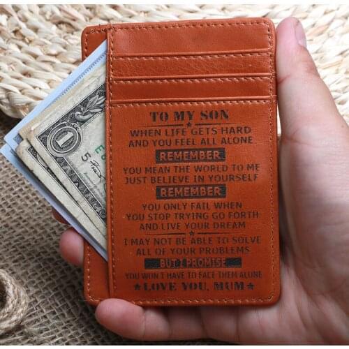 Slim RFID Front Pocket Wallet Minimalist Secure Thin Credit Card Holder for Men